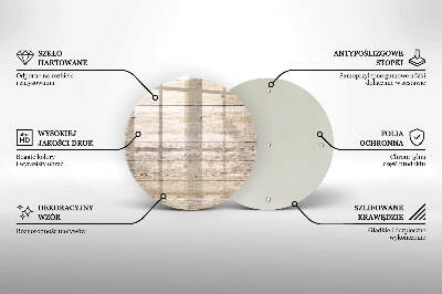 Coaster de lumânări mormânte Scânduri de lemn