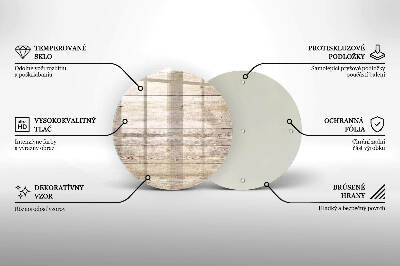 Coaster de lumânări mormânte Scânduri de lemn