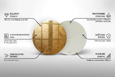 Coaster de lumânări mormânte Fundal cu textură aurie