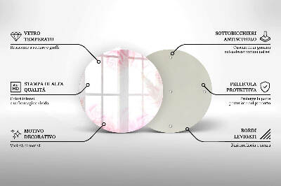 Coaster de lumânări Fundal delicat de trandafiri