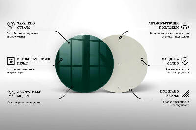 Coaster de lumânări mormânte Culoare verde