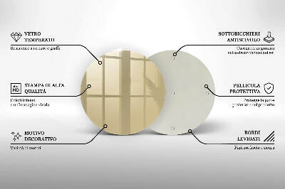 Coaster de lumânări mormânte Culoare bej