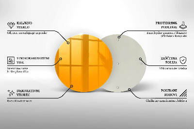 Coaster de lumânări mormânte Culoare galben închis