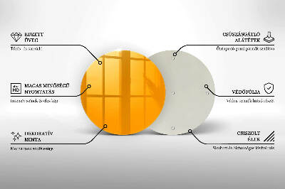 Coaster de lumânări mormânte Culoare galben închis