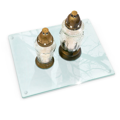 Suport de lumânări din sticlă transparentă