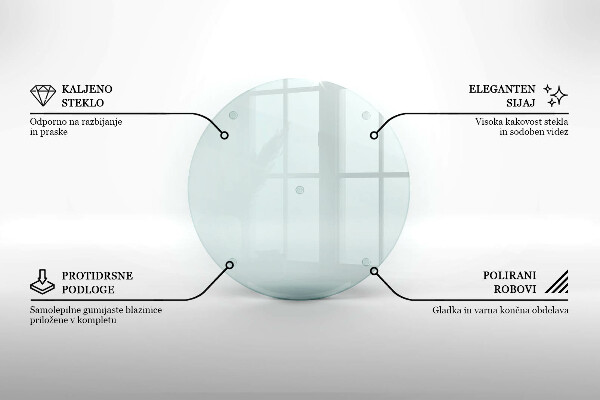 Suport de lumânări din sticlă rotundă transparentă