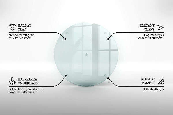 Suport de lumânări din sticlă rotundă transparentă