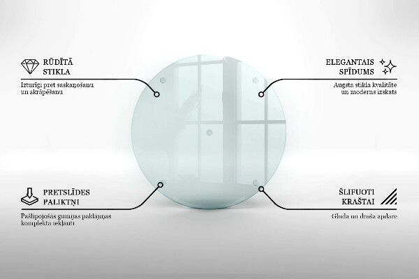 Suport de lumânări din sticlă rotundă transparentă