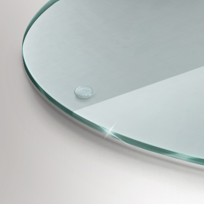 Suport de lumânări din sticlă rotundă transparentă