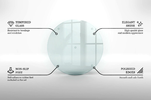 Suport de lumânări din sticlă rotundă transparentă
