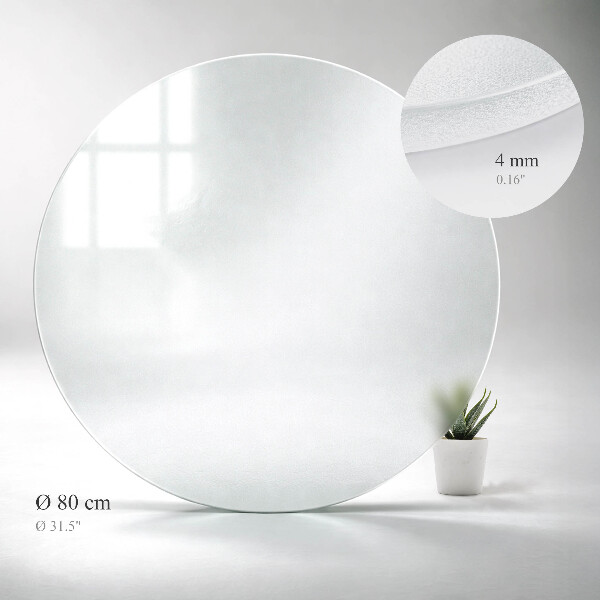 Blat masă rotund în finisaj semitransparent