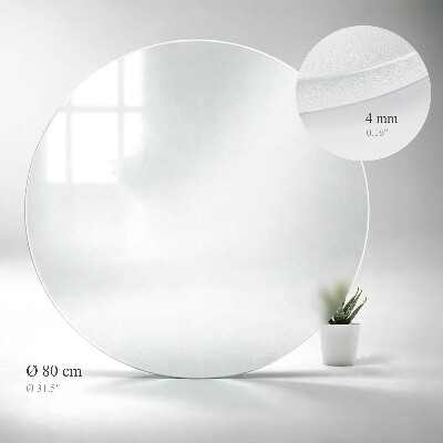 Blat masă rotund în finisaj semitransparent