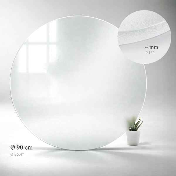 Blat masă rotund în finisaj semitransparent