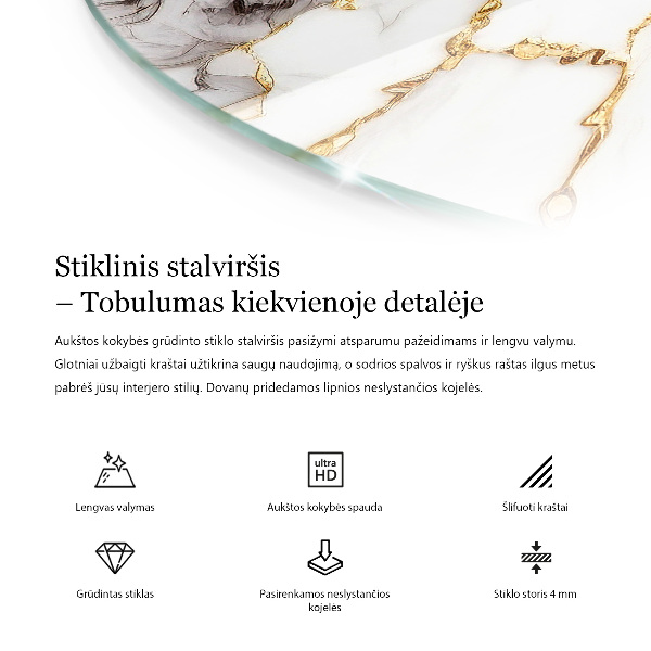 Blat pentru masă Textura de beton cu zgârieturi