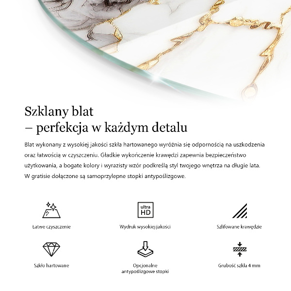 Blat pentru masă Model de mozaic cu ornamente