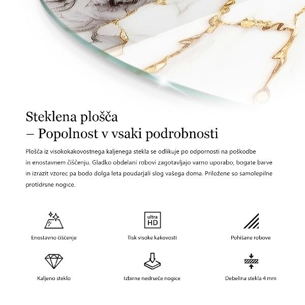 Blat pentru masă Model de mozaic cu ornamente