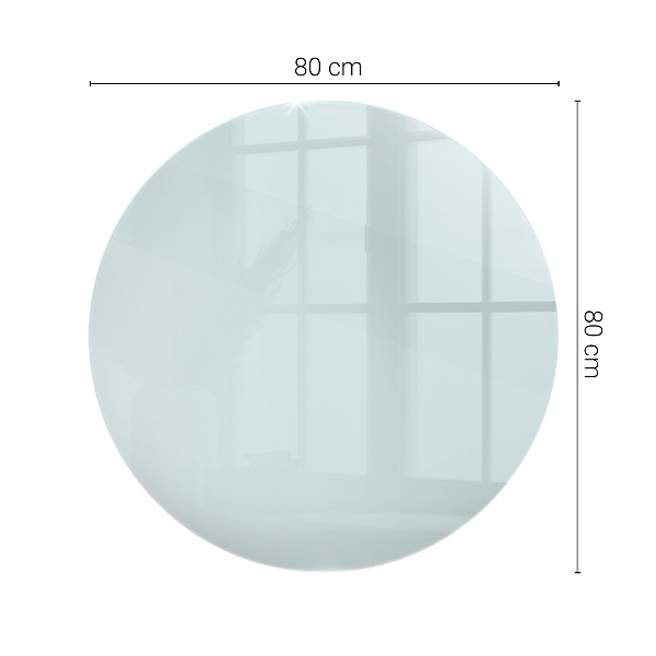 Blat masă rotund transparent