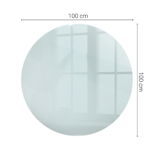 Blat masă rotund transparent