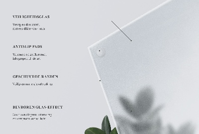 Blat de masă dreptunghiular în varianta semitransparentă