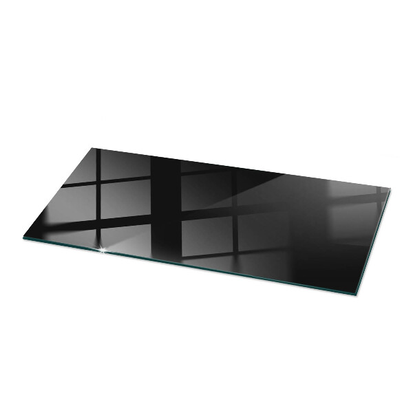 Blat masă dreptunghiular Negru solid elegant