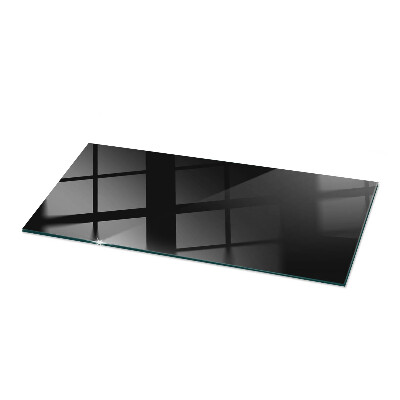 Blat masă dreptunghiular Negru solid elegant
