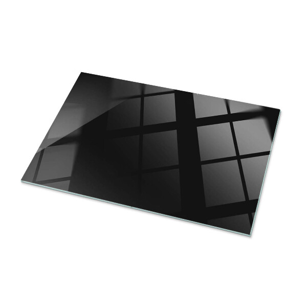 Blat masă dreptunghiular Negru solid elegant