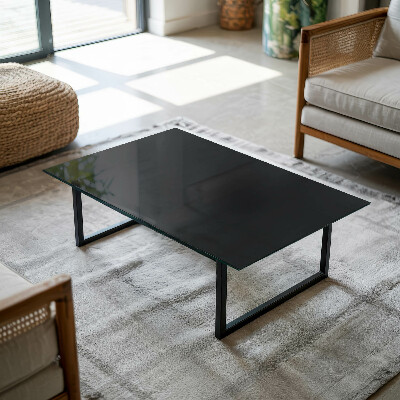 Blat masă dreptunghiular Negru solid elegant