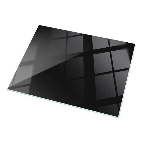 Blat masă dreptunghiular Negru solid elegant