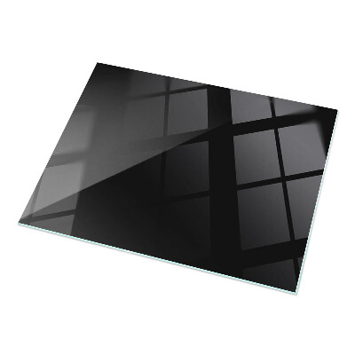 Blat masă dreptunghiular Negru solid elegant