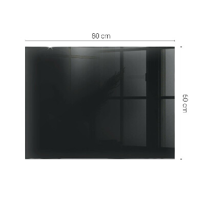 Blat masă dreptunghiular Negru solid elegant