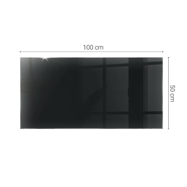 Blat masă dreptunghiular Negru solid elegant