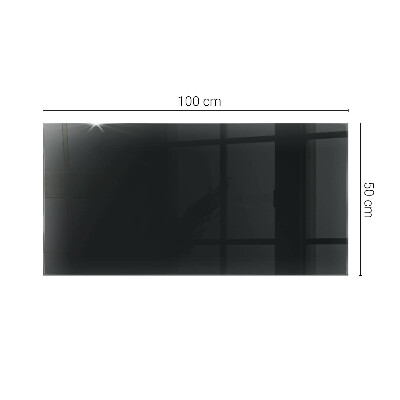 Blat masă dreptunghiular Negru solid elegant