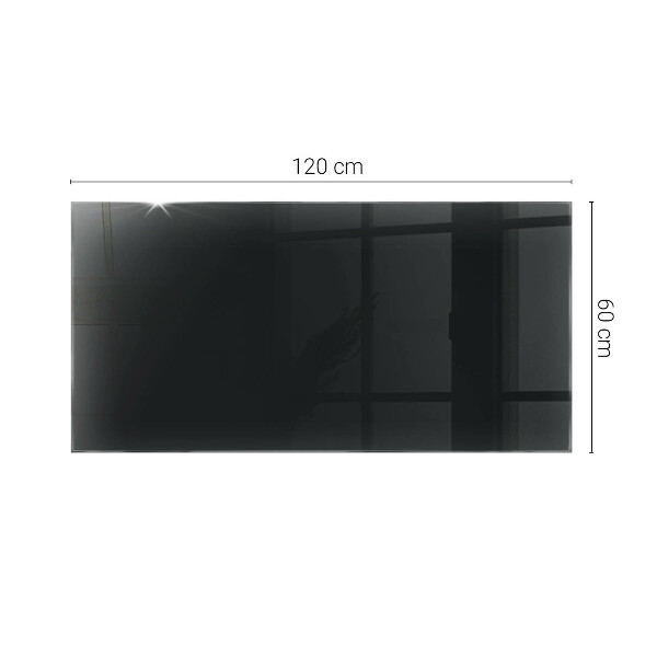 Blat masă dreptunghiular Negru solid elegant