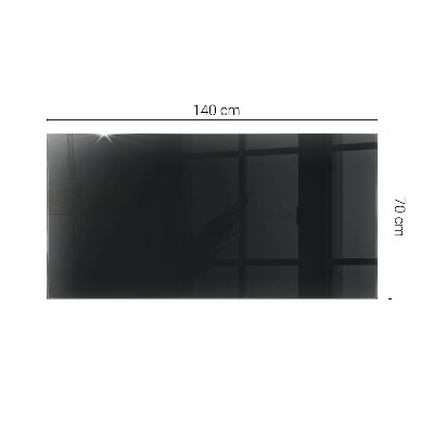 Blat masă dreptunghiular Negru solid elegant