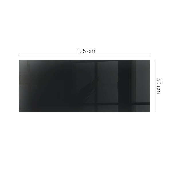 Blat masă dreptunghiular Negru solid elegant