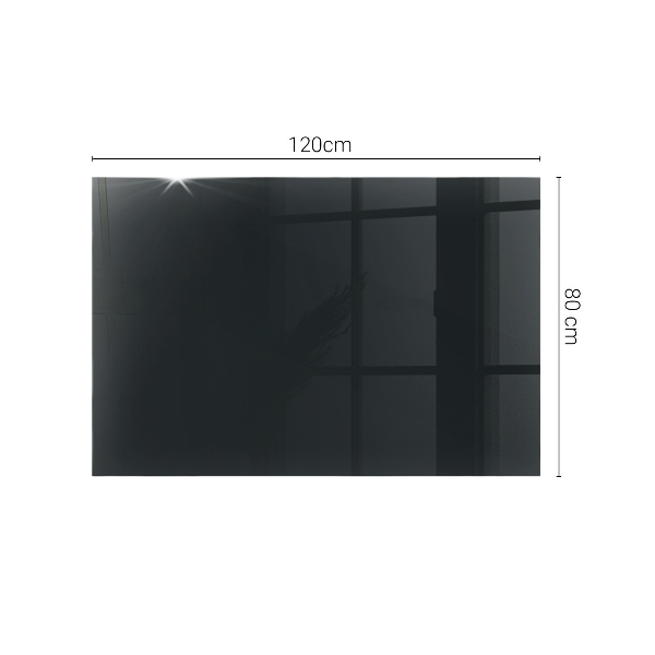 Blat masă dreptunghiular Negru solid elegant