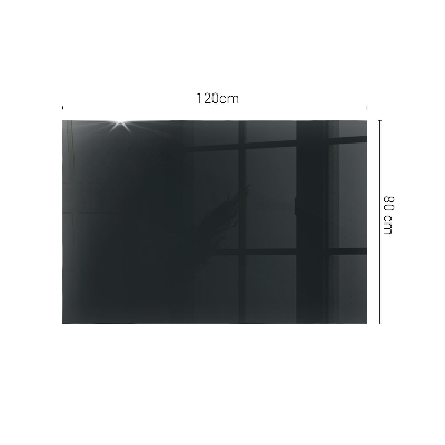 Blat masă dreptunghiular Negru solid elegant
