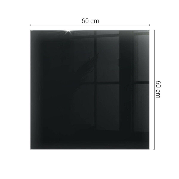 Blat masă dreptunghiular Negru solid elegant