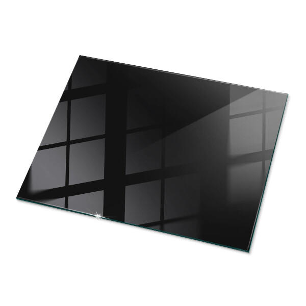 Blat masă dreptunghiular Negru solid elegant