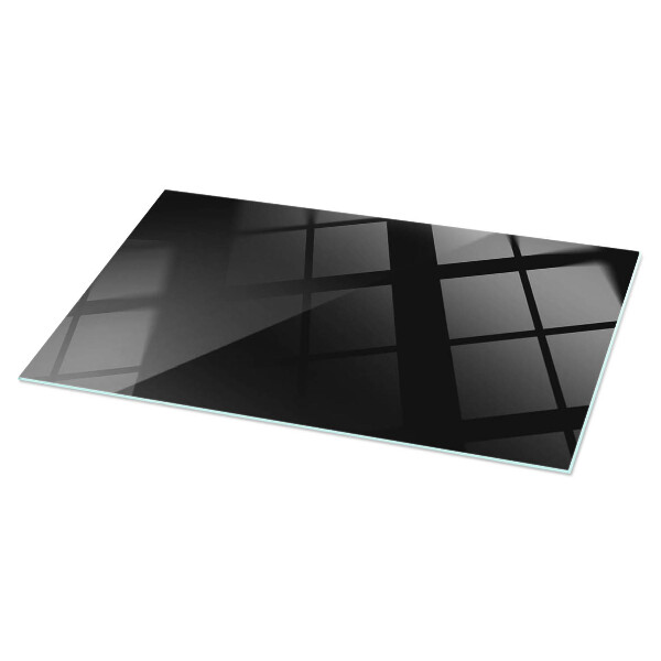 Blat masă dreptunghiular Negru solid elegant