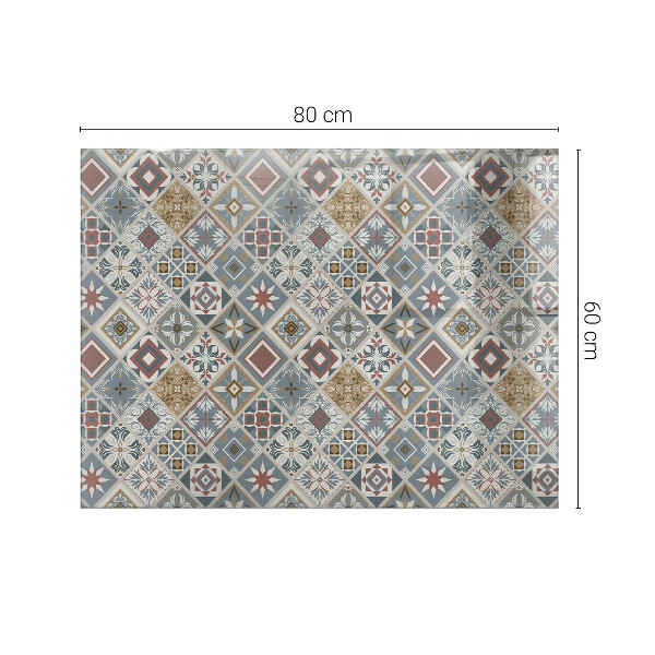 Blat masă dreptunghiular Mozaicuri decorative cu detalii