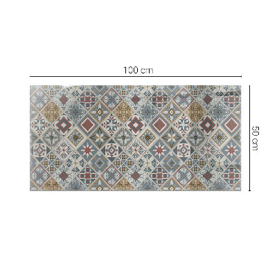 Blat masă dreptunghiular Mozaicuri decorative cu detalii