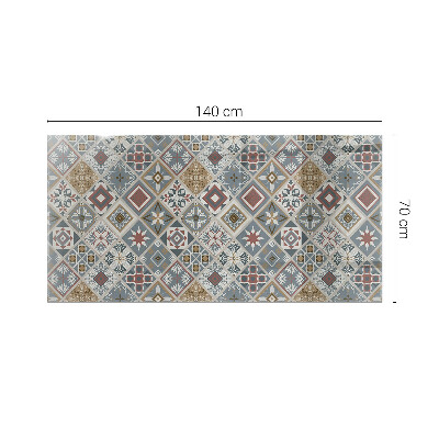 Blat masă dreptunghiular Mozaicuri decorative cu detalii