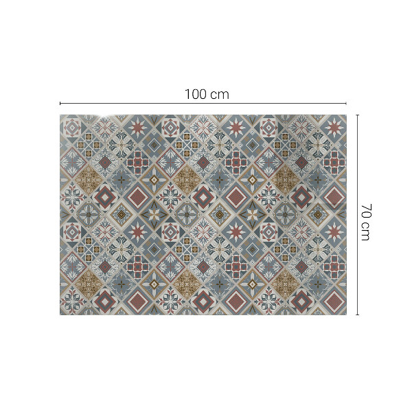 Blat masă dreptunghiular Mozaicuri decorative cu detalii