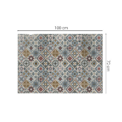 Blat masă dreptunghiular Mozaicuri decorative cu detalii