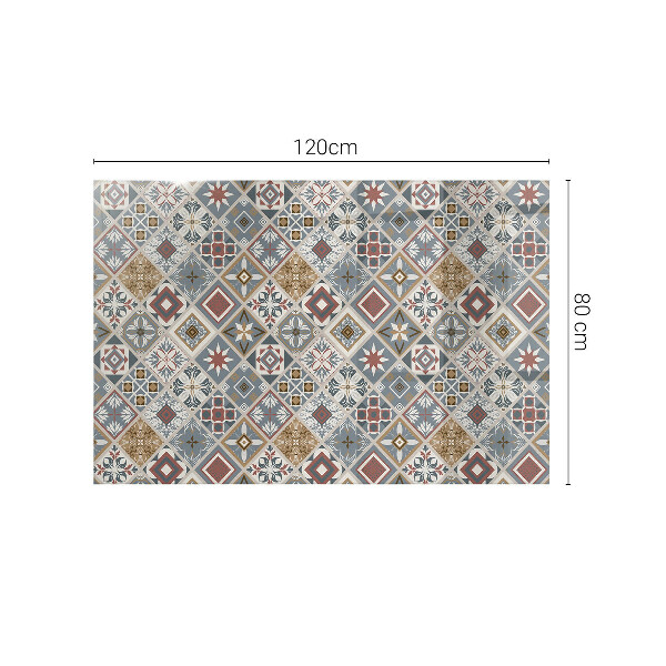 Blat masă dreptunghiular Mozaicuri decorative cu detalii
