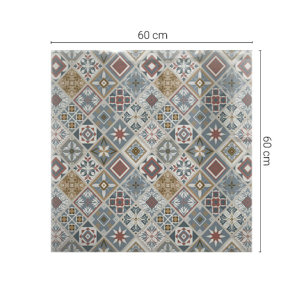 Blat masă dreptunghiular Mozaicuri decorative cu detalii