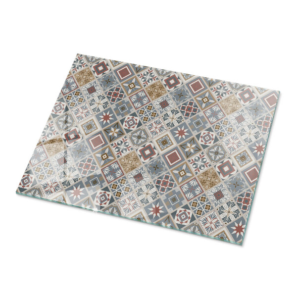 Blat masă dreptunghiular Mozaicuri decorative cu detalii