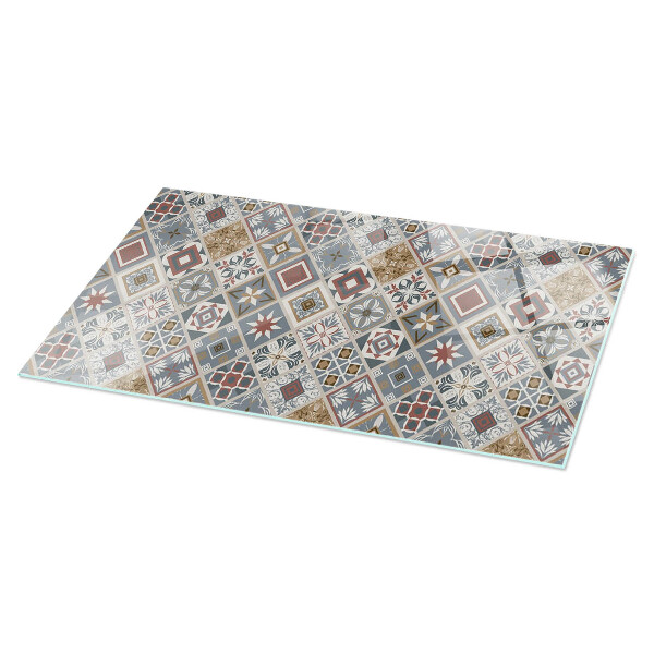 Blat masă dreptunghiular Mozaicuri decorative cu detalii