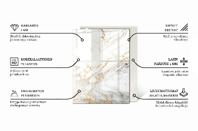 Blat masă dreptunghiular Vene de marmură în design